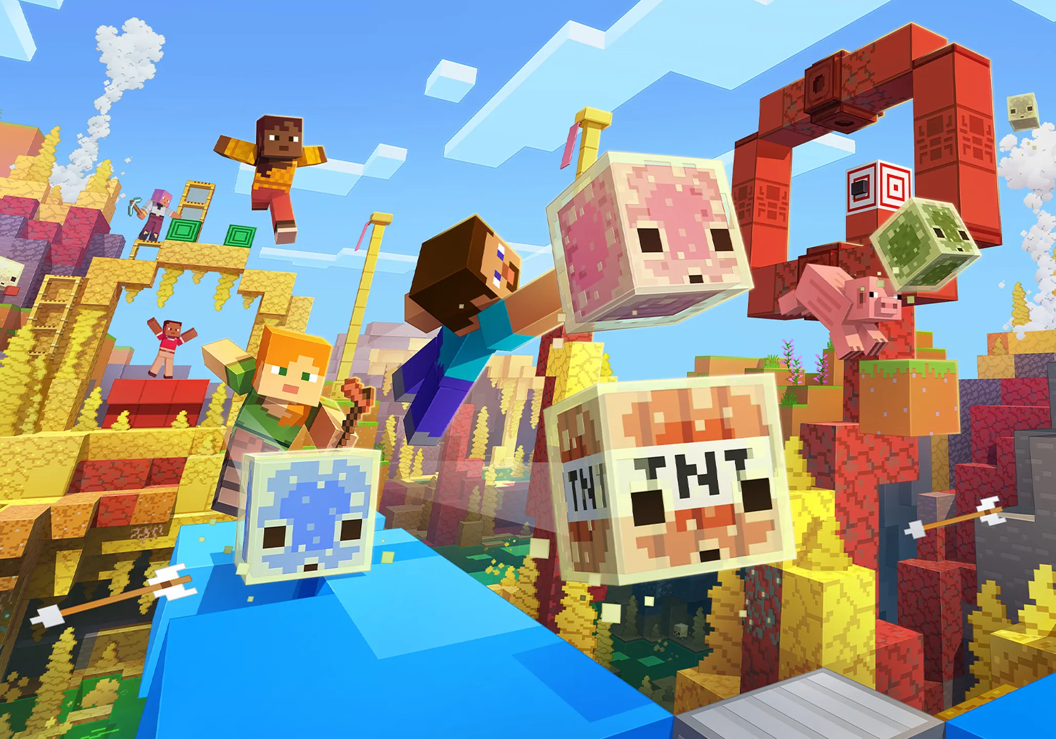 Minecraft 方块世界节庆场景